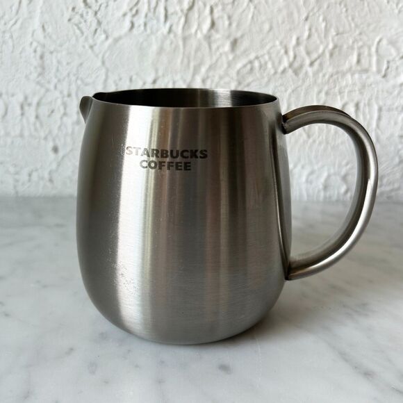 Starbucks Coffee Stainless Steel Creamer Steam Milk Frothing Pitcher 16 oz 2009 - Picture 1 of 7